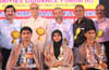 SSLC and PUC toppers felicitated in Town Hall